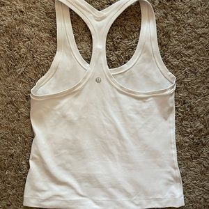 Lululemon White Racerback Tank Top